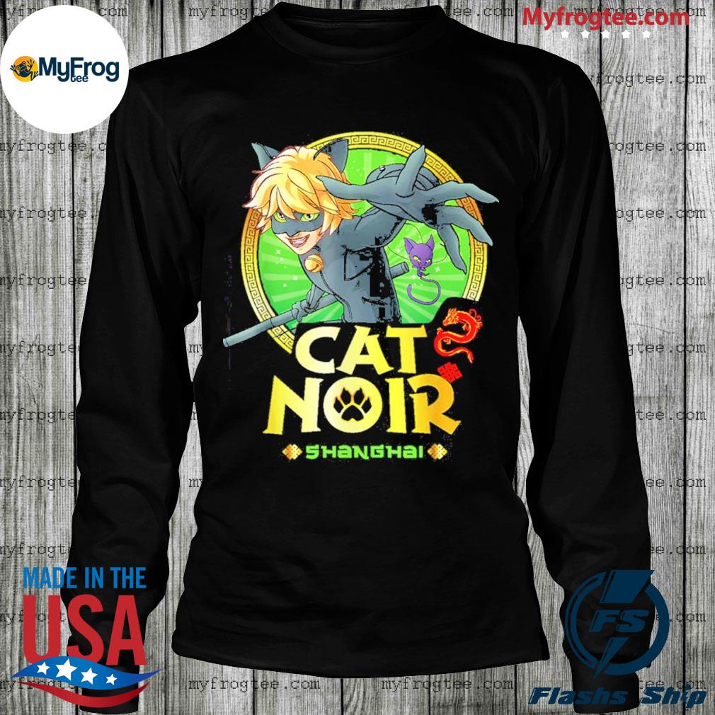 T shirt chat discount noir