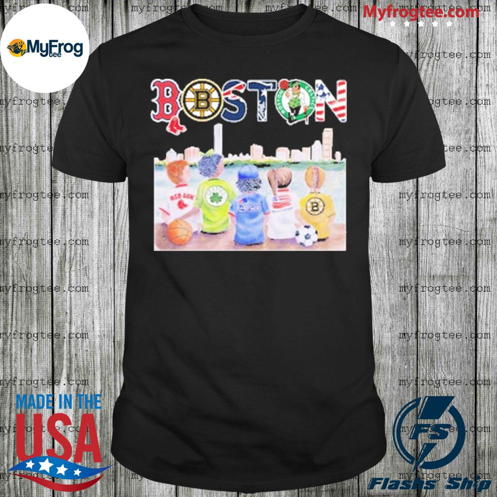 Boston Kids Red Sox Bruins Celtics Patriots Revolution shirt