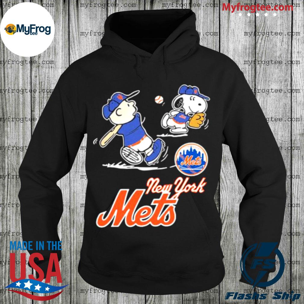 Official new York Mets Charlie Brown Snoopy New York Mets T-Shirt