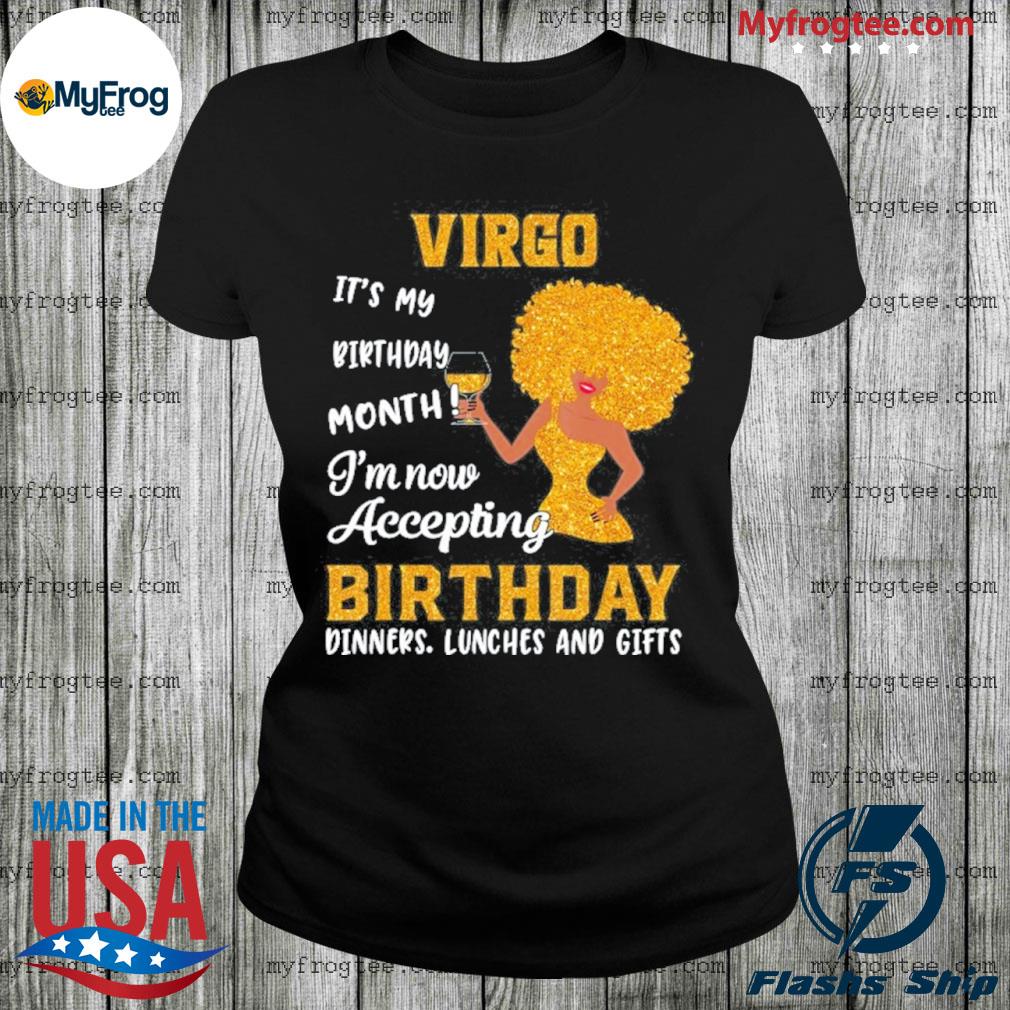 Black women virgo birthday august queens september girls shirt