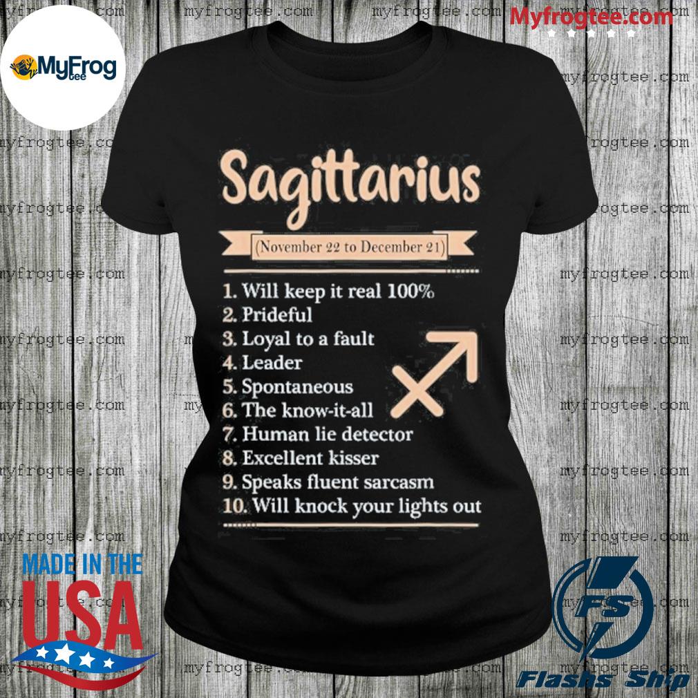 Sagittarius zodiac sign astrology november december birthday shirt