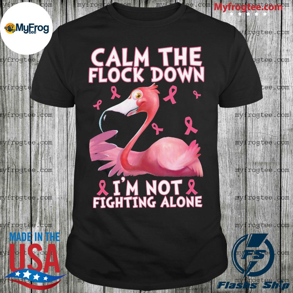 breast cancer flamingo shirt