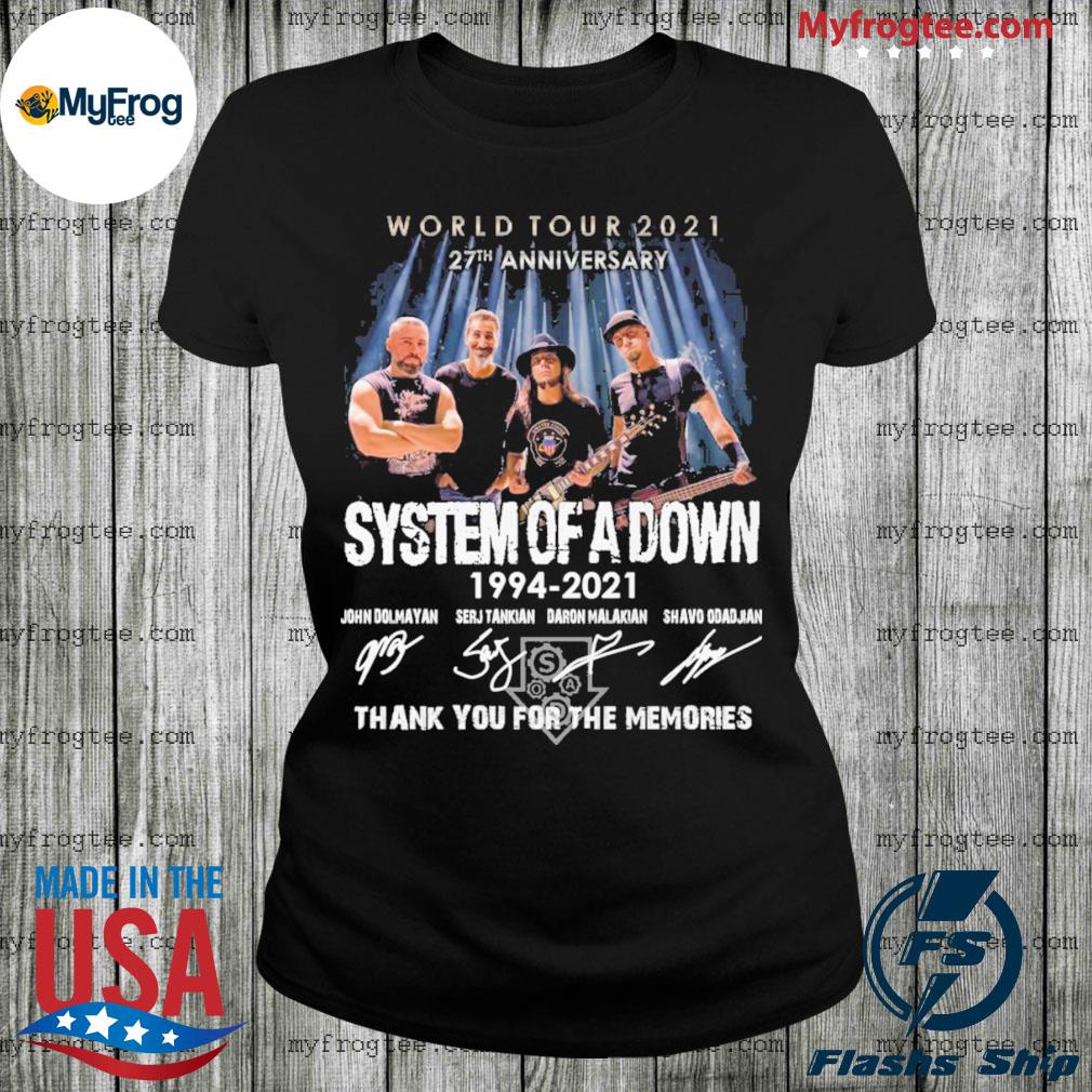 World Tour 2021 27th anniversary System Of A Down 1994 2021