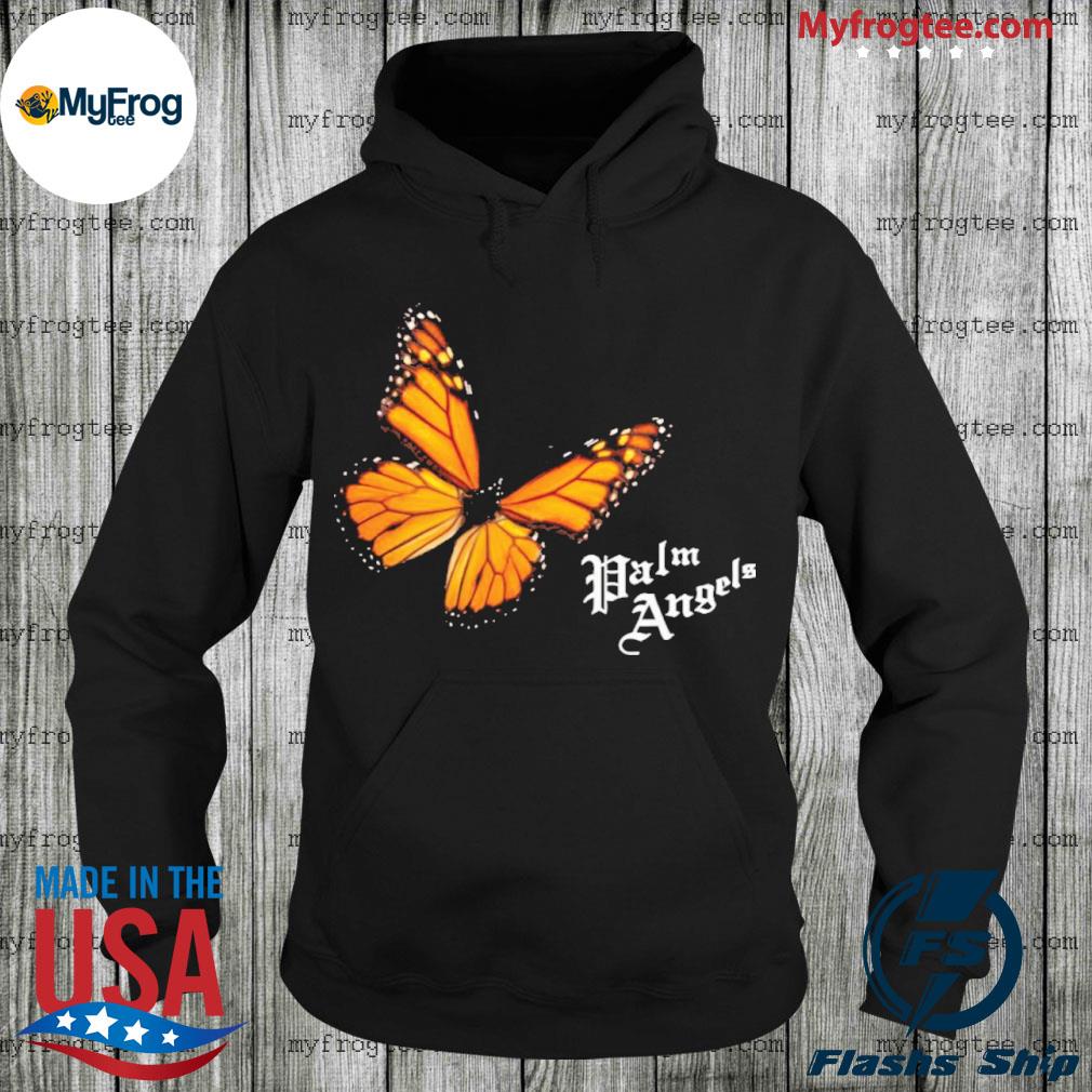 Black hoodie outlet with orange butterfly