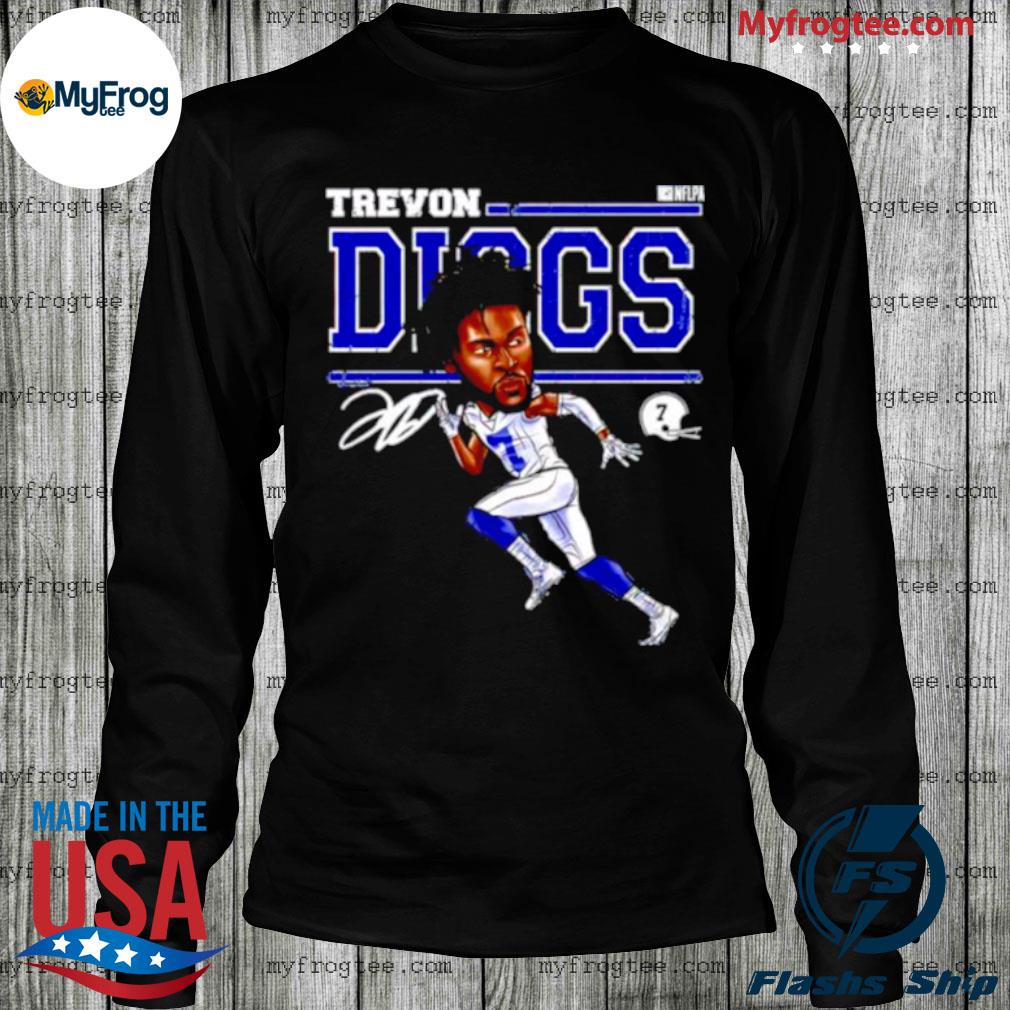 Dallas Cowboys trevon diggs cartoon signature shirt, hoodie