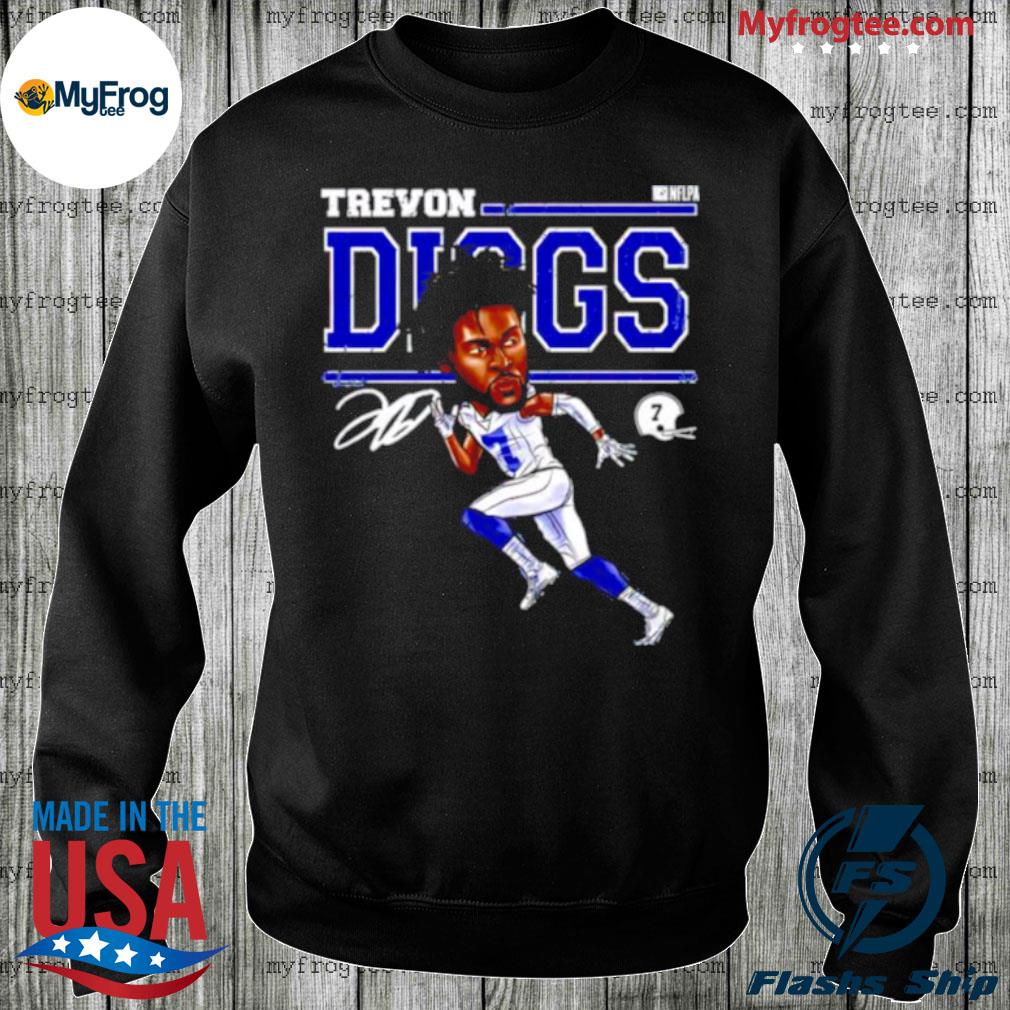 Dallas Cowboys trevon diggs cartoon signature shirt, hoodie, sweater and  long sleeve