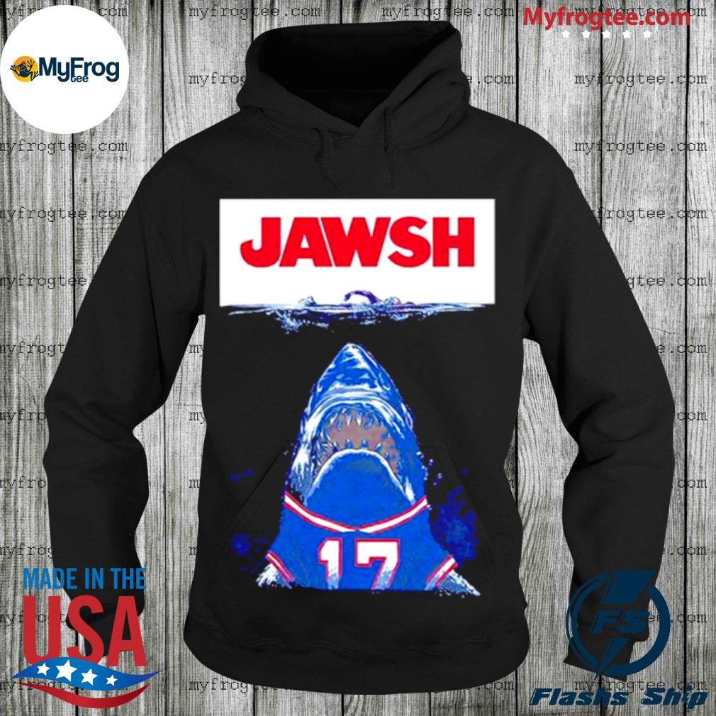 Josh Allen Shirt - Buffalo Bills Blackout Crewneck Unisex Hoodie