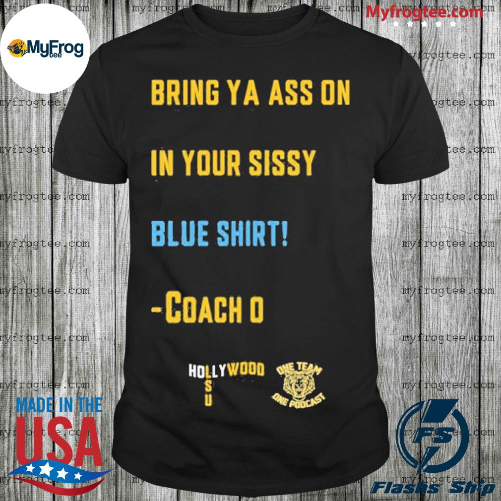 sissy blue shirt ed orgeron