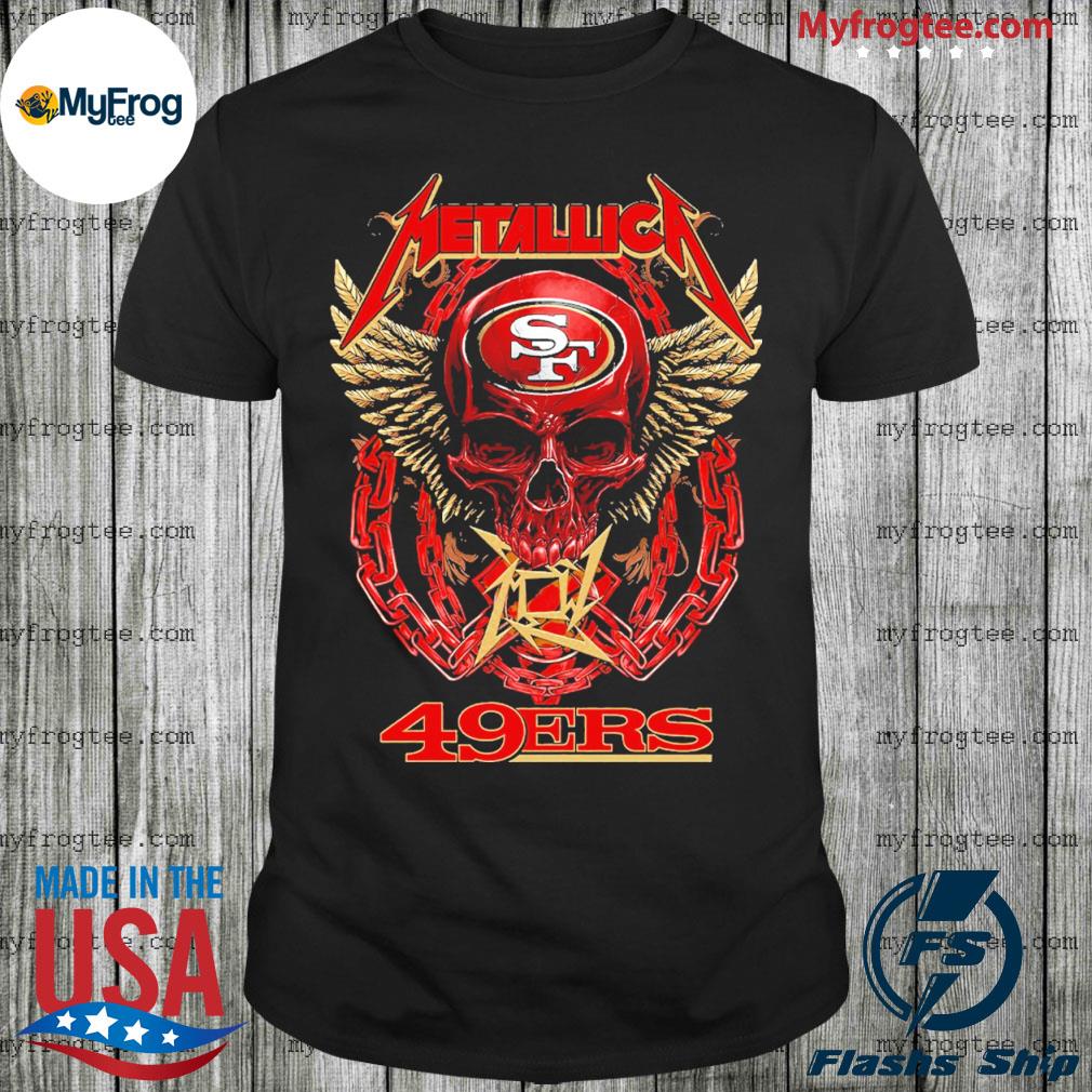 Skull Metallica San Francisco 49ers shirt, hoodie, sweater, long sleeve and  tank top