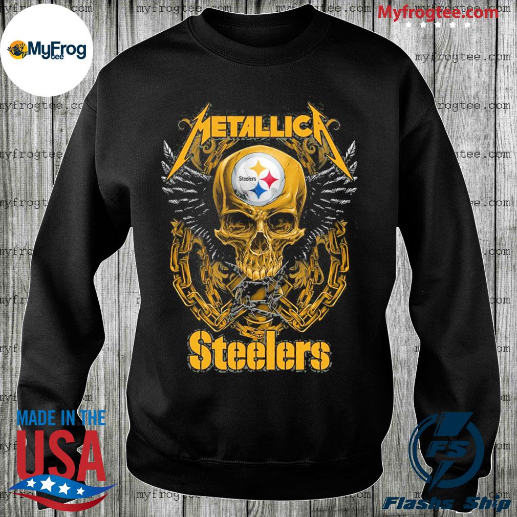 Official Metallica Skull Pittsburgh Steelers Shirt, hoodie