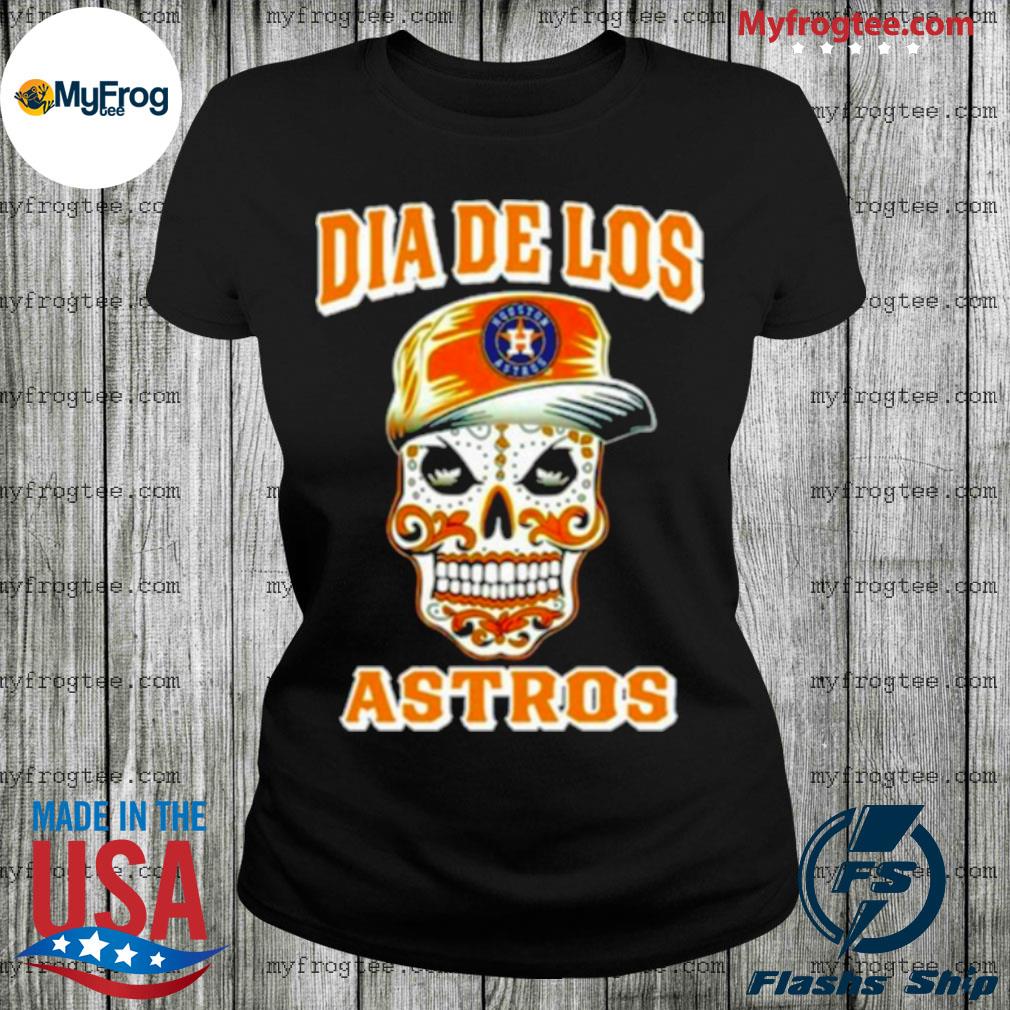 Houston Astros Inspired Sugar Skull sports, teams shirt, ladies