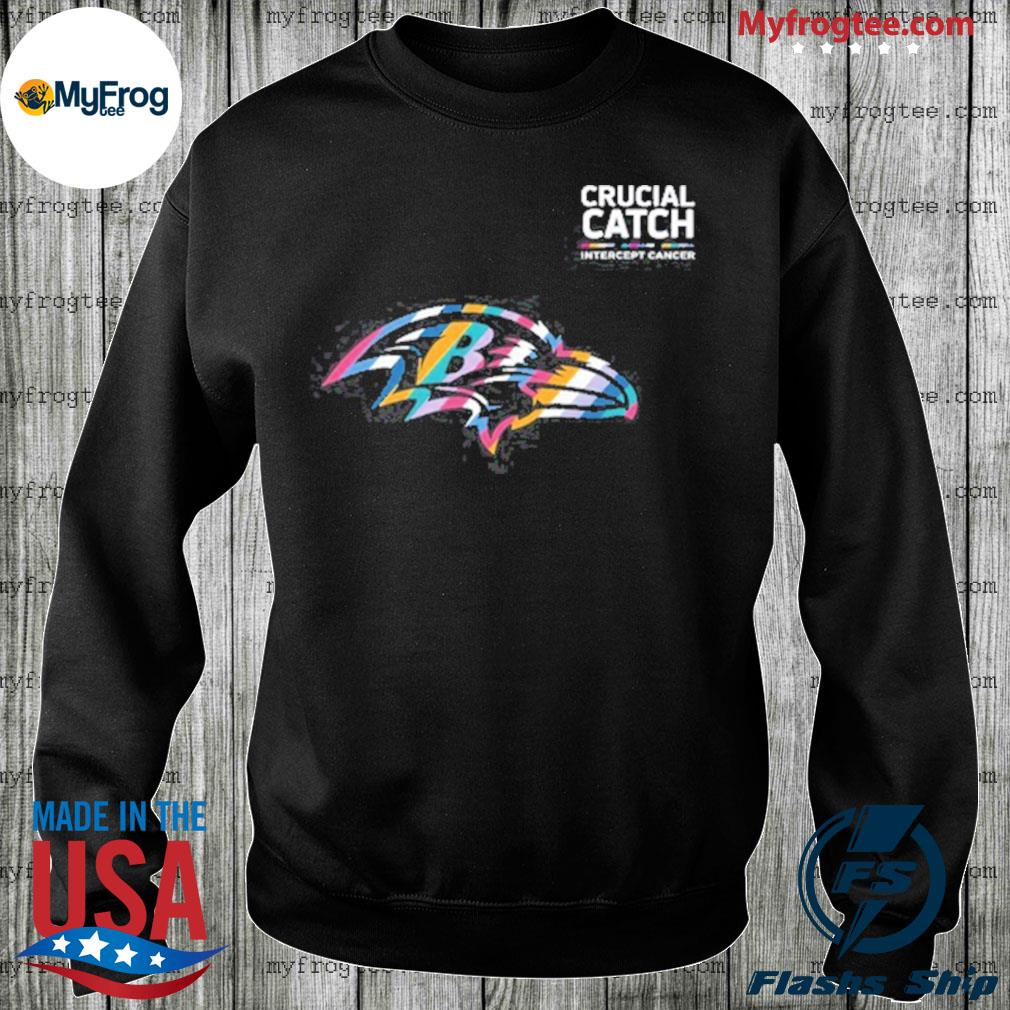 Baltimore Ravens NFL crucial catch intercept cancer 2022 shirt, hoodie,  sweater, long sleeve and tank top