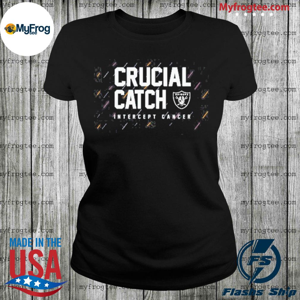 Las vegas raiders 2021 crucial catch intercept cancer shirt, hoodie,  sweater, long sleeve and tank top