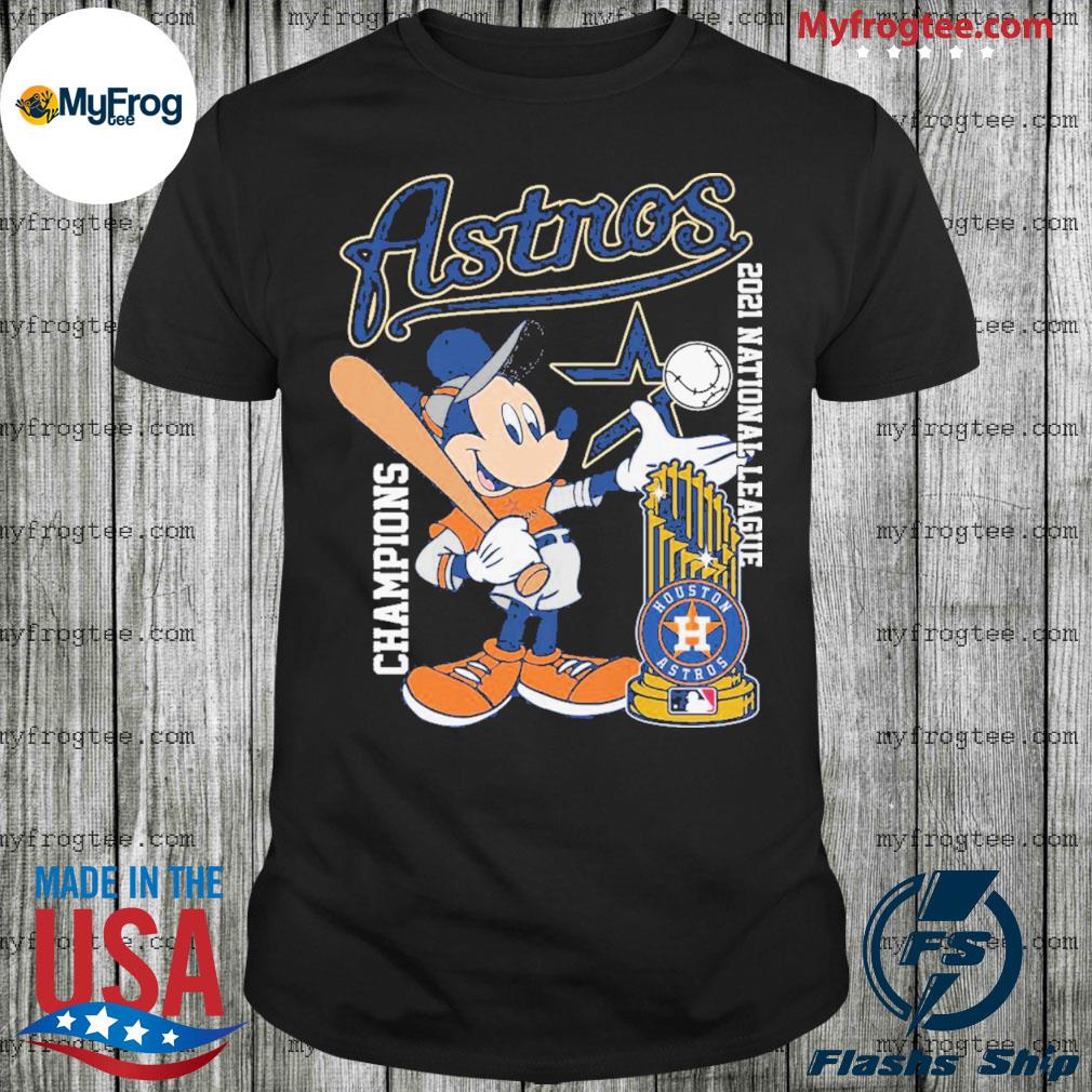 Mickey Mouse playing Baseball Astros champions 2021 national league Houston Astros  shirt, hoodie, sweater and long sleeve