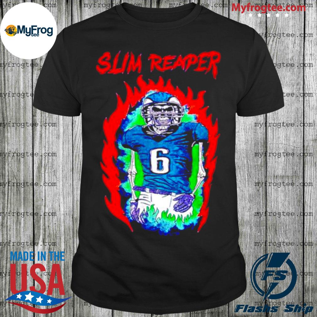 Slim Reaper Devonta smith shirt philadelphia eagles football shirt |  Pullover Hoodie