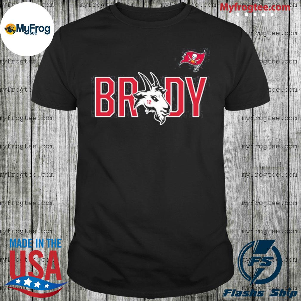 Men's Fanatics Branded Tom Brady Heathered Gray Tampa Bay Buccaneers GOAT T- Shirt