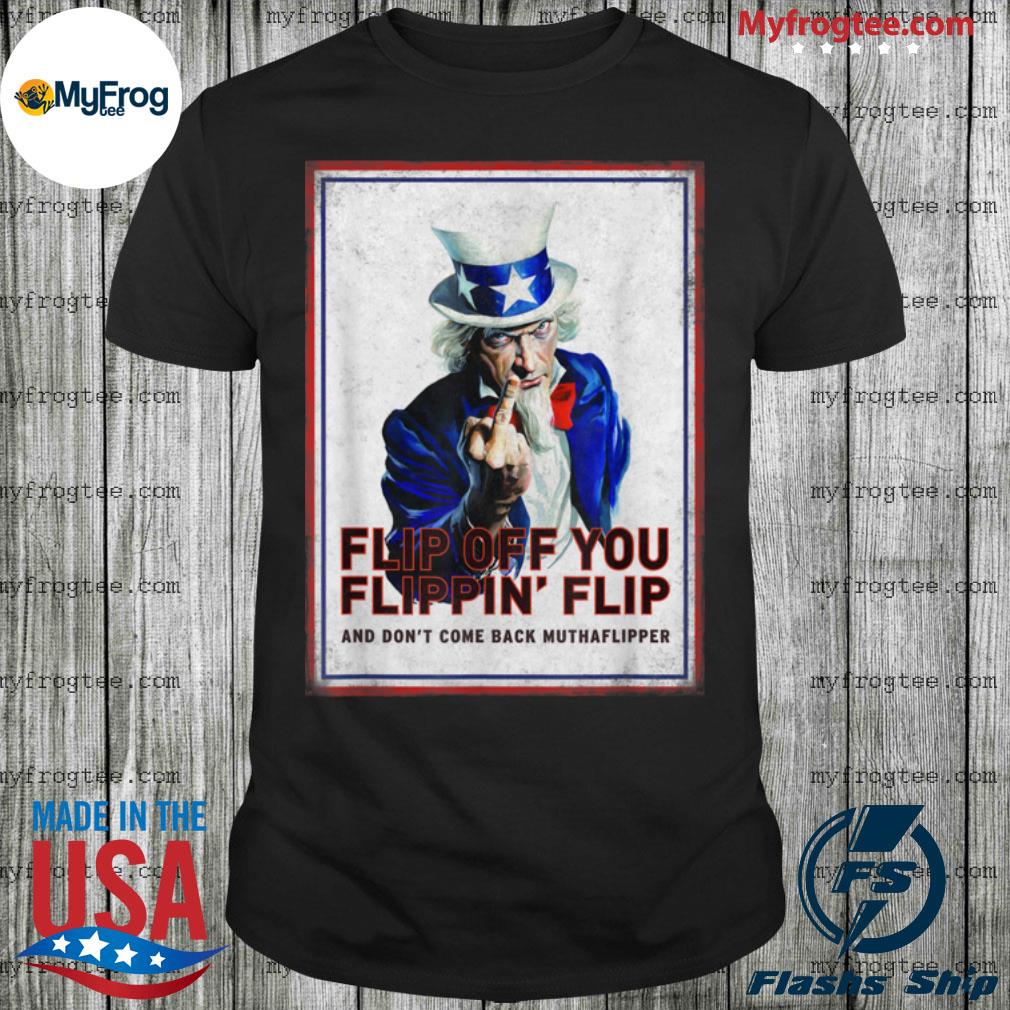 Vintage uncle sam government poster middle finger flip off shirt