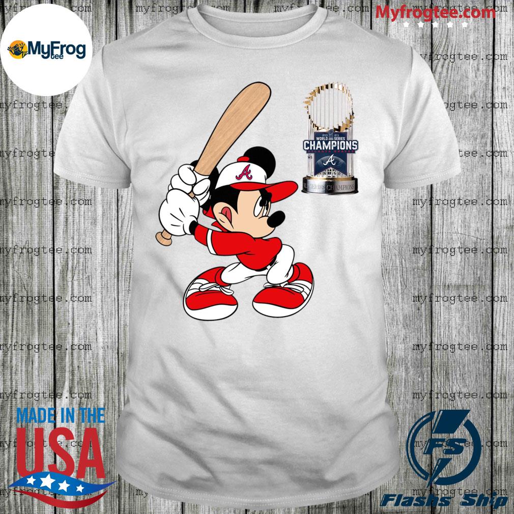 Top official Mickey Mouse Atlanta Braves World Series Champions