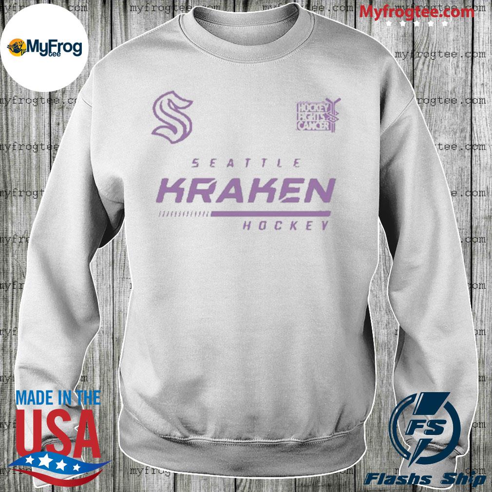 Seattle Kraken Fanatics Branded 2021 Hockey Fights Cancer Performance  T-Shirt - White/Purple