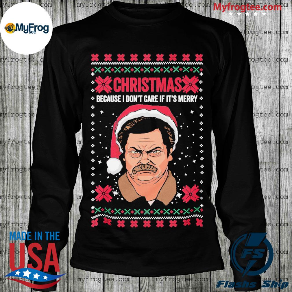 Ron swanson ugly sales christmas sweater