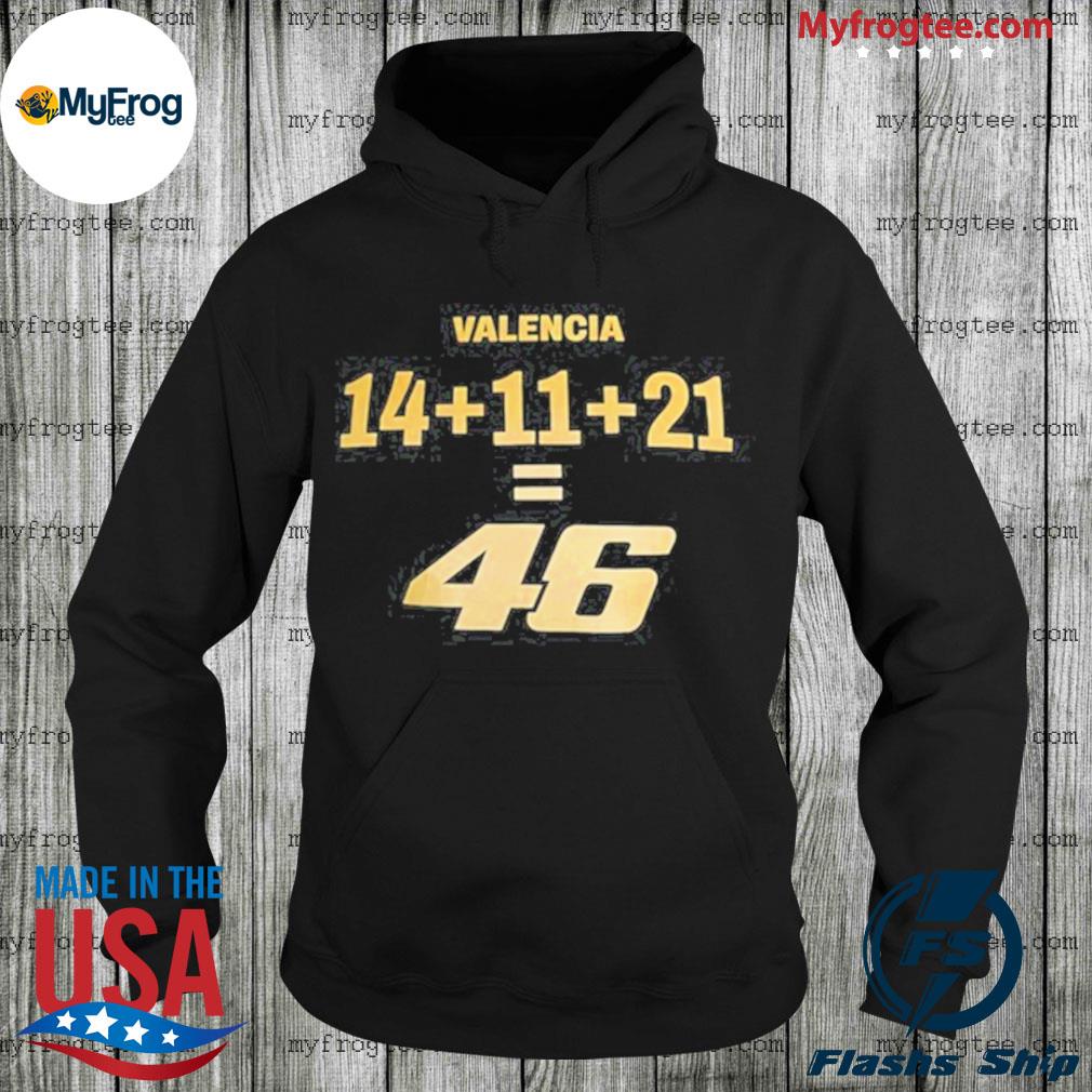 Vr46 thank you valentino rossI valencia 14 11 21 46 shirt, hoodie