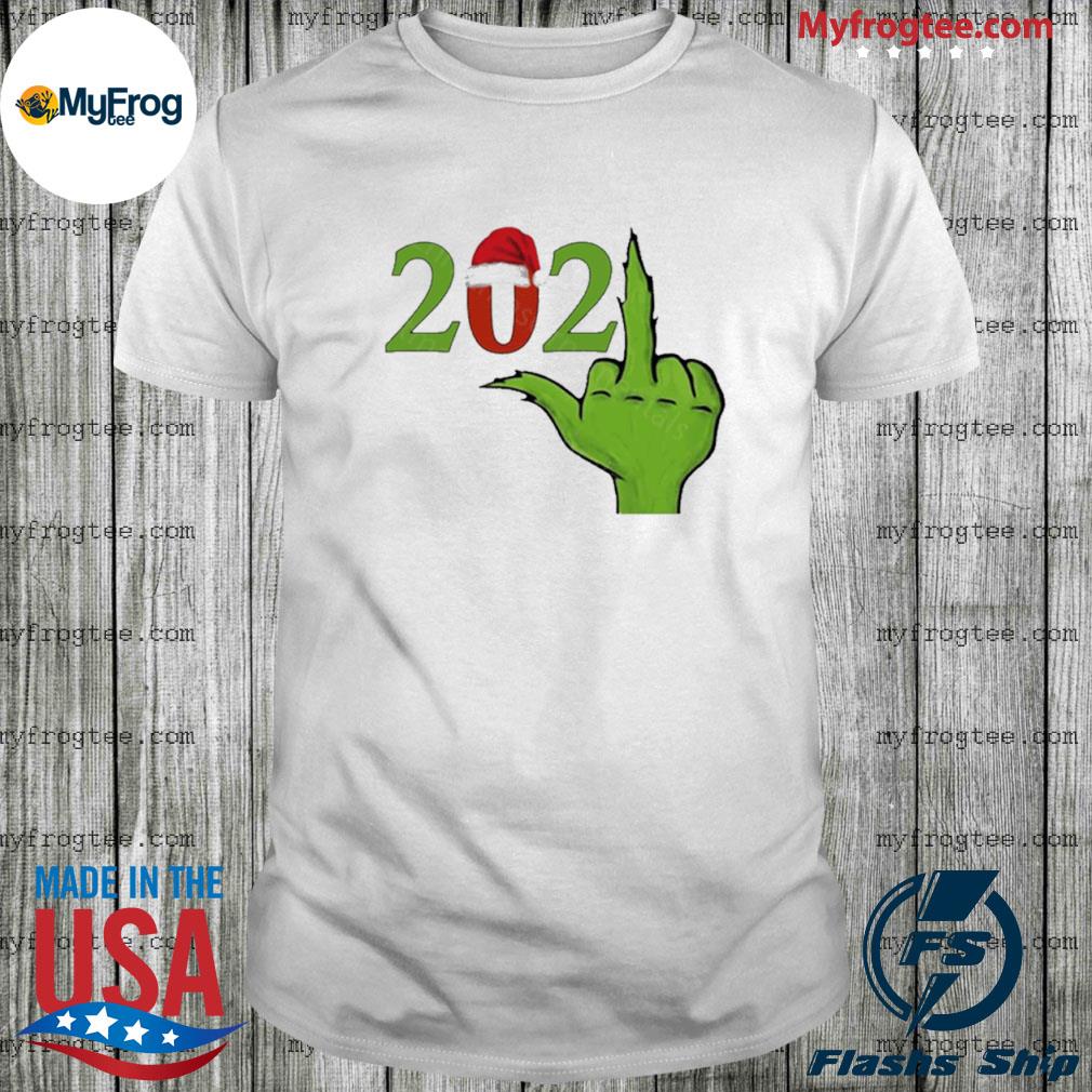 Grinch Fuck 2021 Happy New Year 2022 Christmas Tee Shirt, hoodie, sweater  and long sleeve