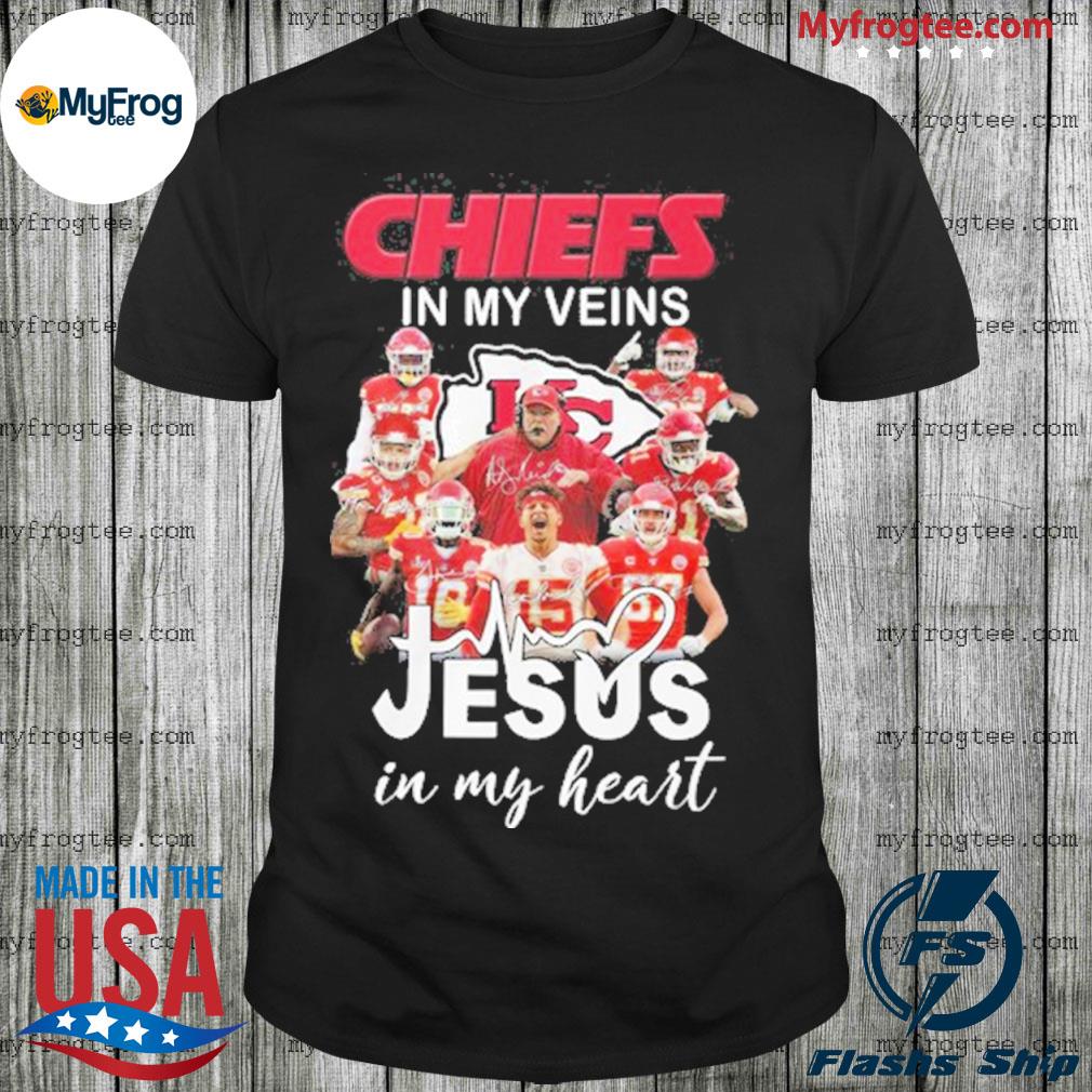 Kansas City Chiefs T-Shirt 2XL / White / Heart Chiefs