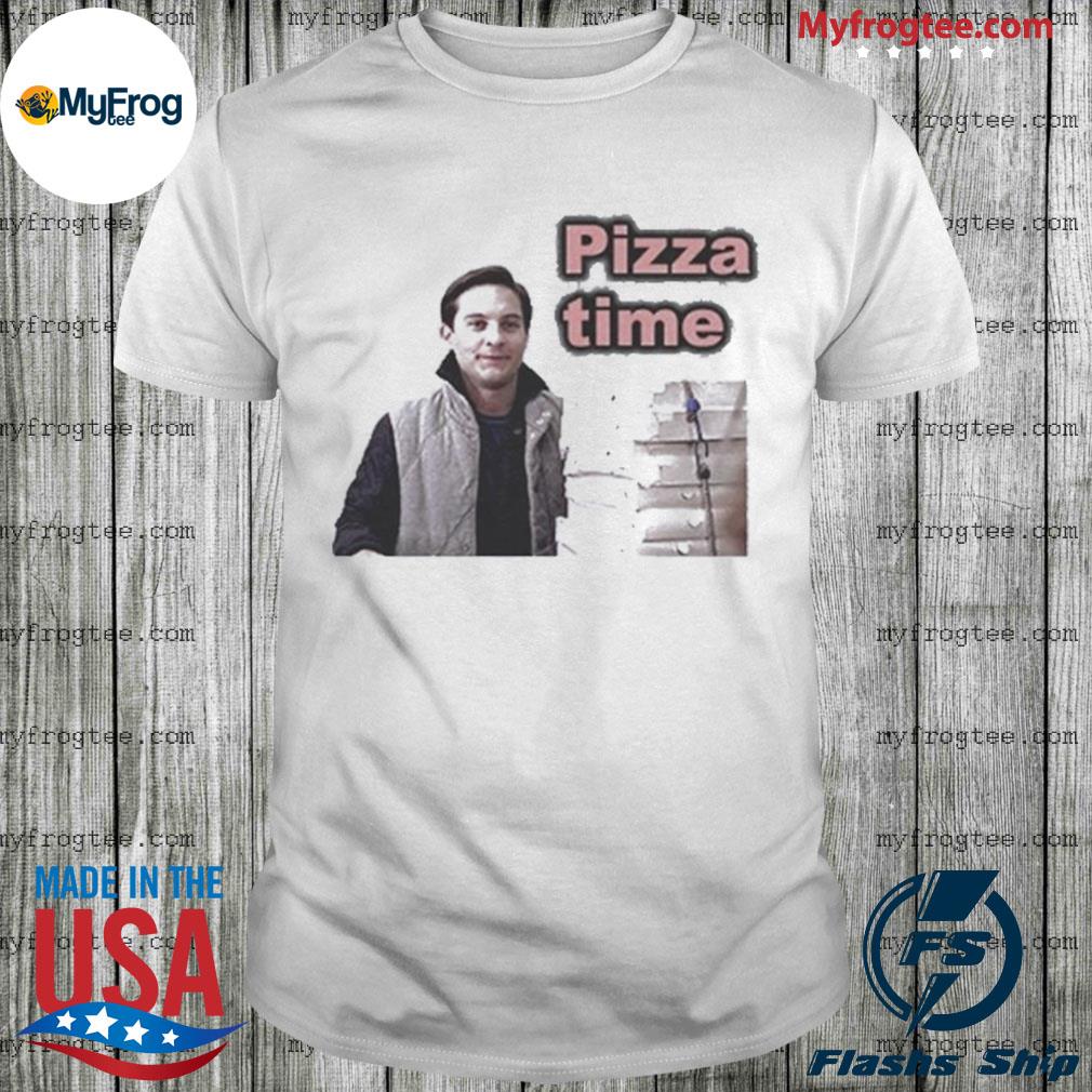 Pizza Time Spiderman Tobey Maguire Shirt, hoodie, sweater and long sleeve