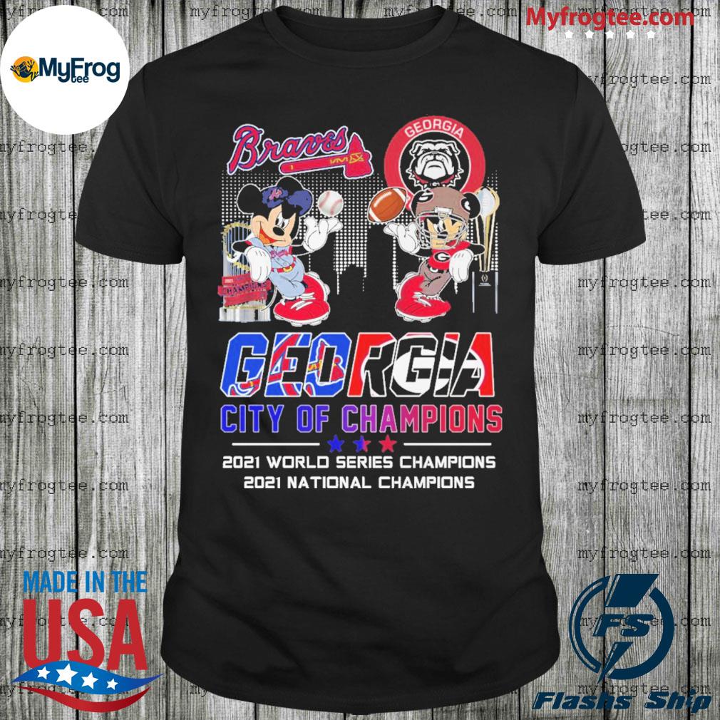 Funny The Celebration 2021 Champions UGA Bulldogs Braves Shirt