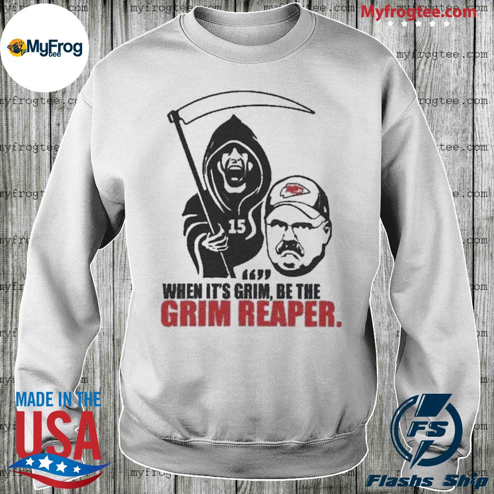 Patrick Mahomes Mahomes Grim Reaper Be The Grim Reaper Chiefs Shirt,Sweater,  Hoodie, And Long Sleeved, Ladies, Tank Top