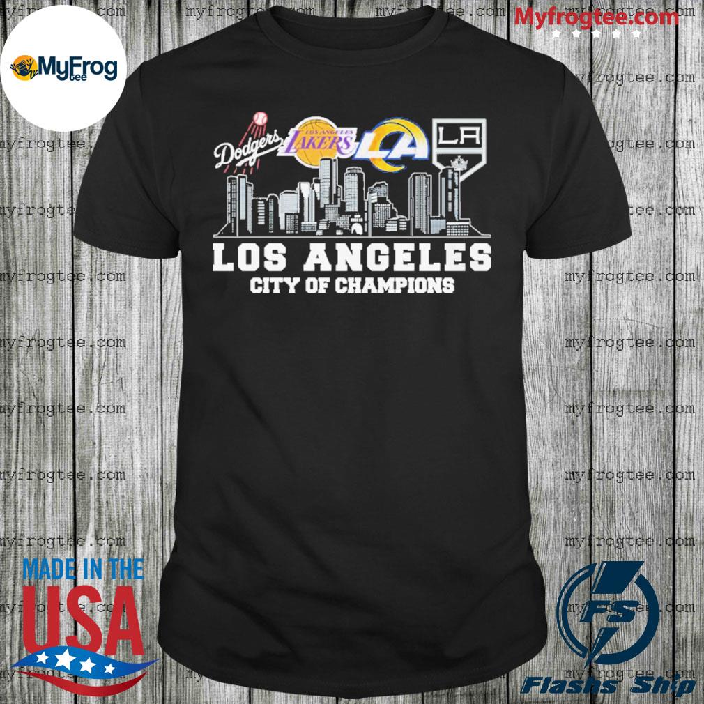 Los Angeles Lakers Dodgers Rams City Champions shirt, hoodie