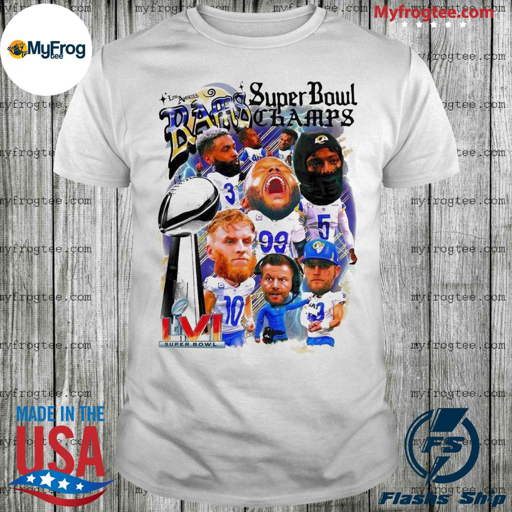 Los Angeles Rams super bowl champs player chibi 2022 shirt, hoodie, sweater  and long sleeve