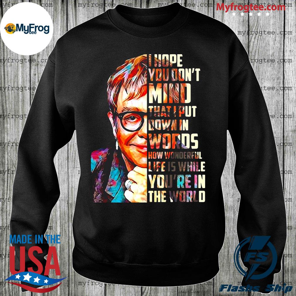 Elton John Lyrics T-Shirts for Sale