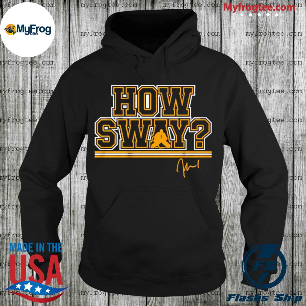 How sway Jeremy Swayman shirt, hoodie, sweater, long sleeve and tank top