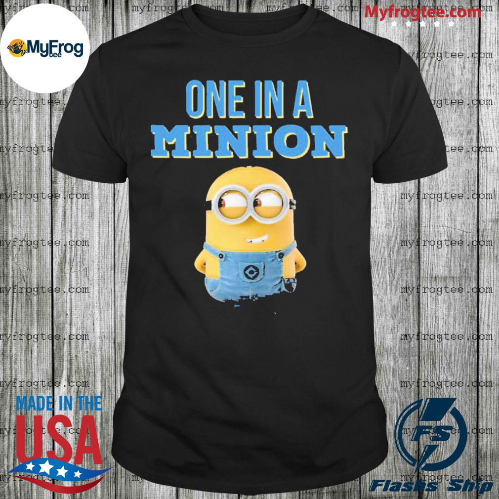 one in a minion shirt
