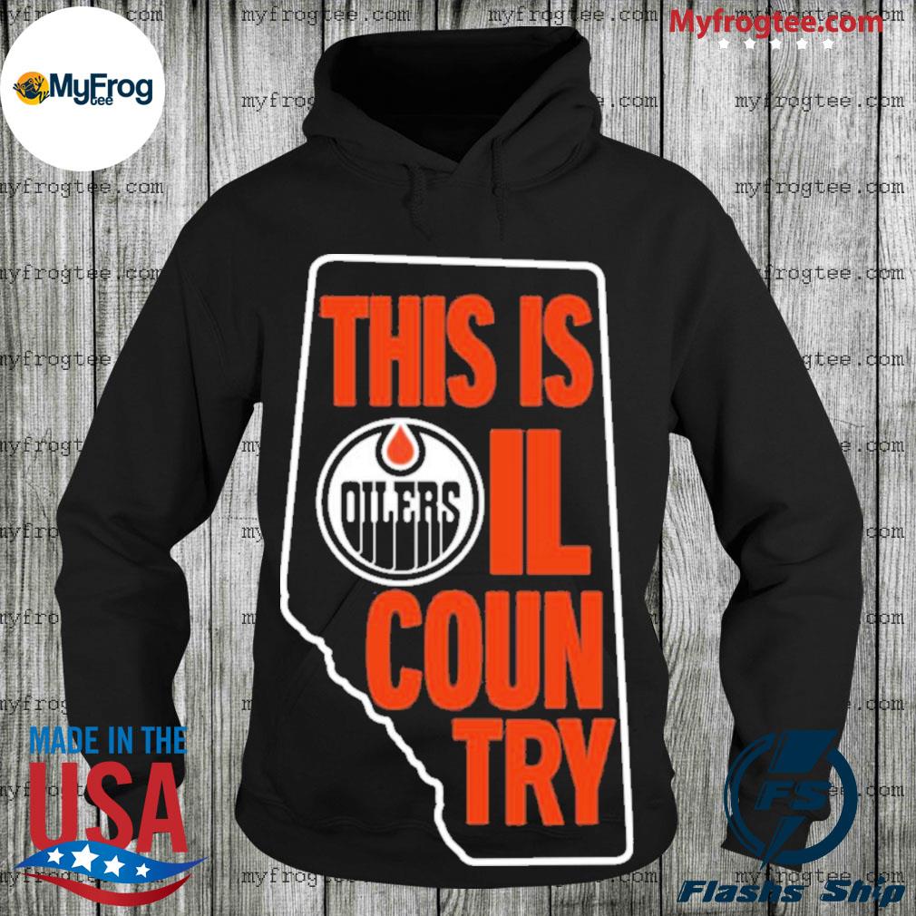 Edmonton Oilers THIS IS OIL COUNTRY Navy T-Shirt – ICE District Authentics