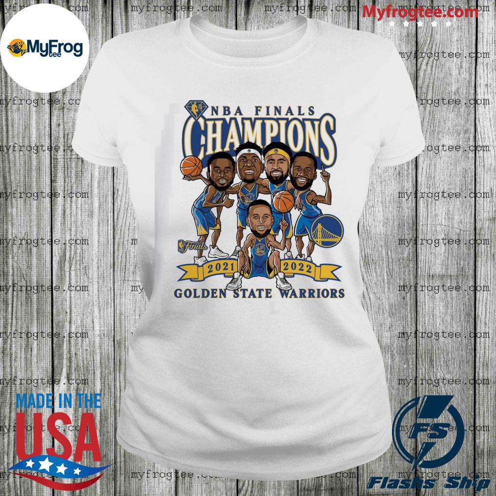 Golden State Warriors 2022 NBA Finals Champions Caricature T-Shirt