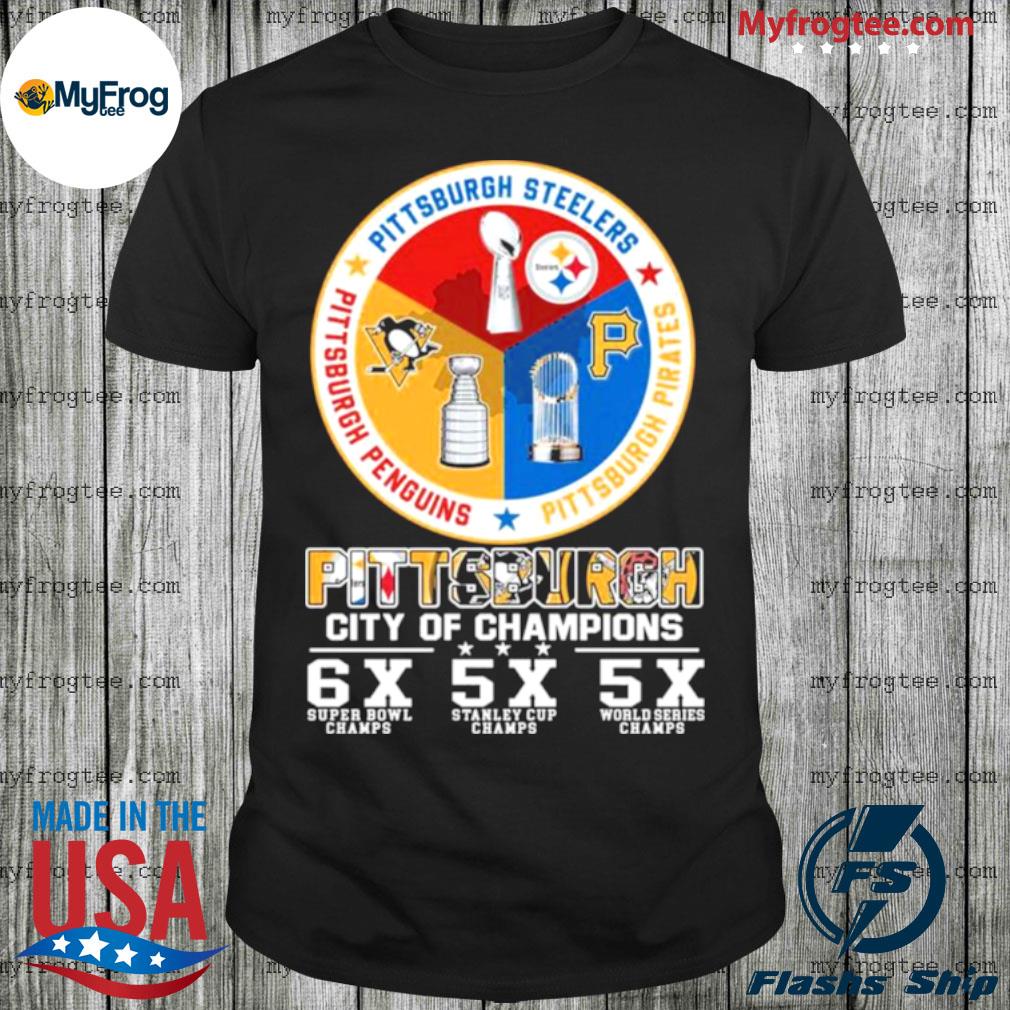 Pittsburgh Steelers penguins pirates city champions shirt, hoodie