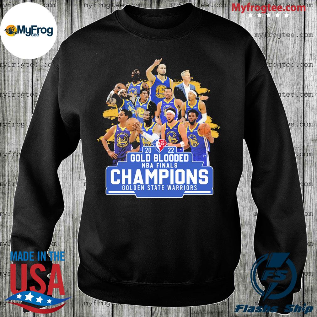 Golden State Warriors 2022 NBA Finals Champions Gold Blooded T