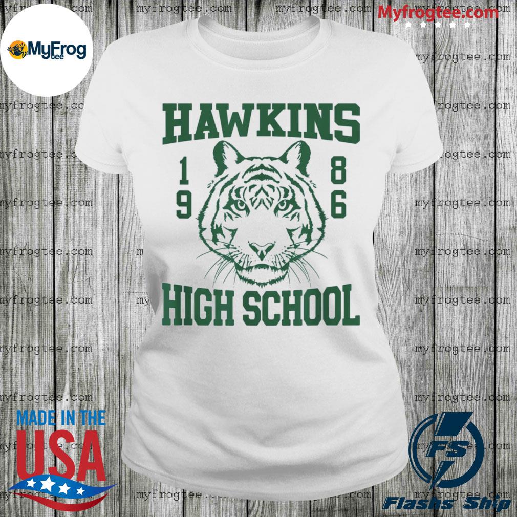 Hawkins high school logo tiger shirt, hoodie, sweater, long sleeve