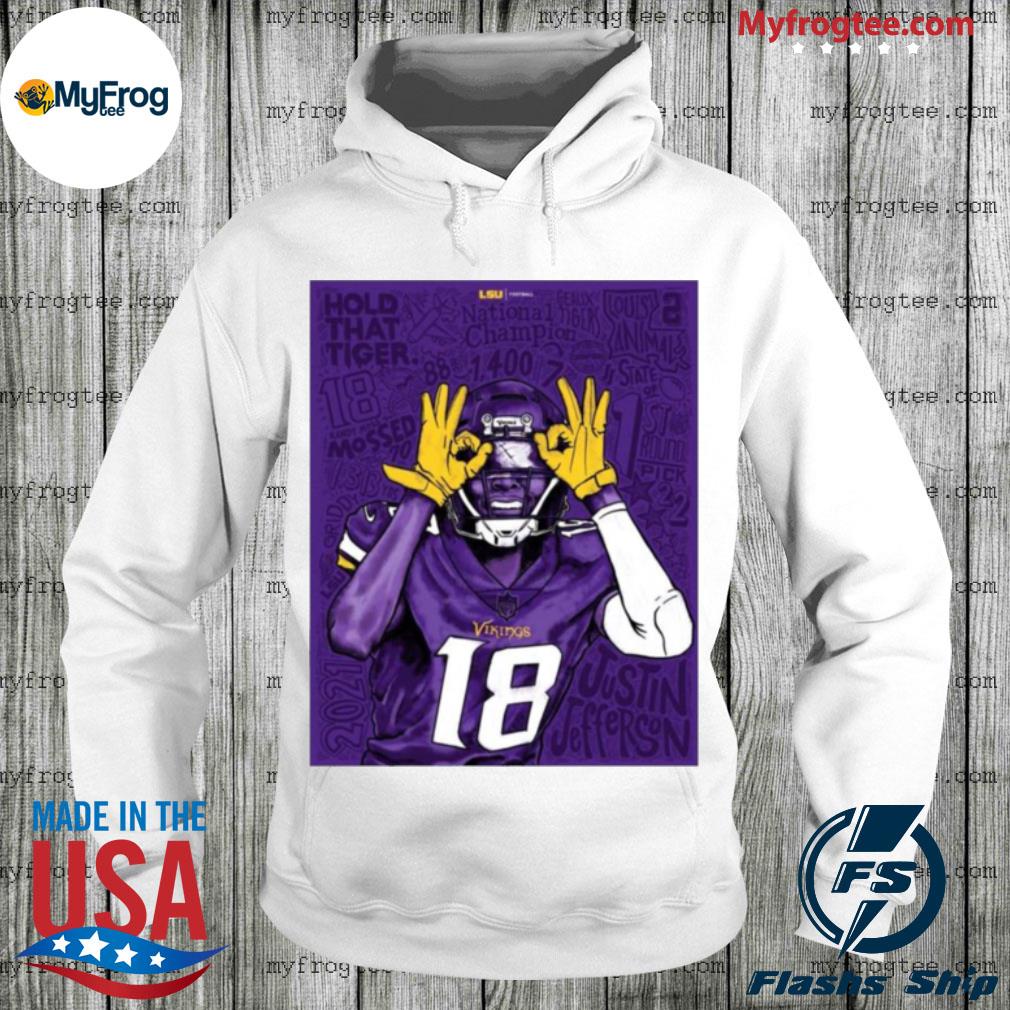 Official Justin Jefferson 18 shirt, hoodie, sweater, long sleeve and tank  top