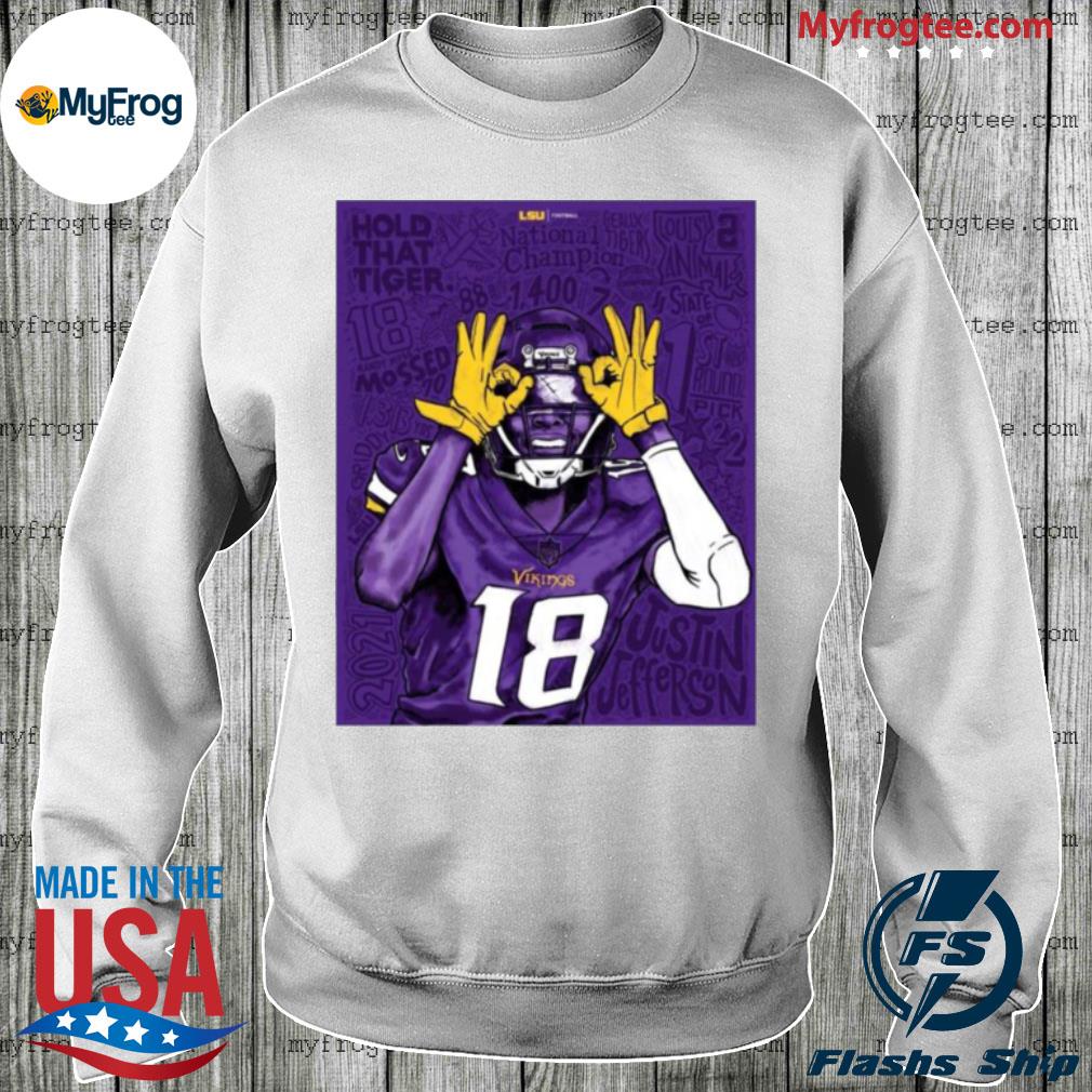 Justin Jefferson Minnesota Vikings Football shirt, hoodie, sweater, long  sleeve and tank top