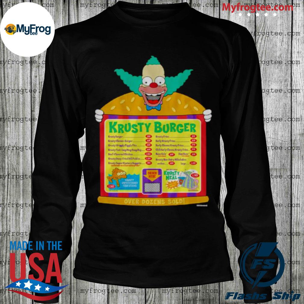 The Simpsons Krusty the Clown Krusty Burger shirt hoodie sweater