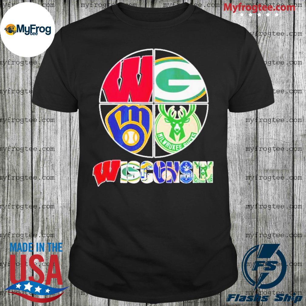 Wisconsin Sport Teams Hawaiian Green Bay Packers Milwaukee Bucks