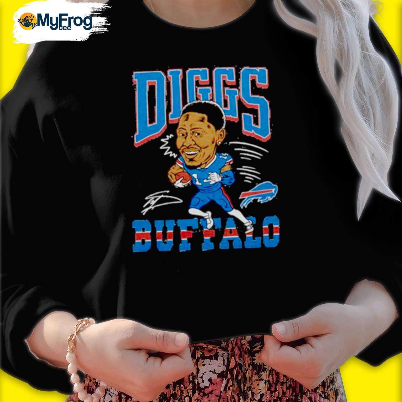 Buffalo Bills Stefon Diggs Signature Homage Caricature Player Shirt,  hoodie, sweater, long sleeve and tank top