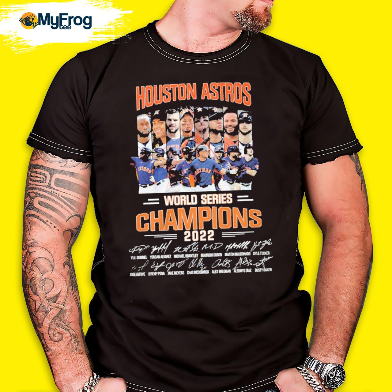 Houston Astros Player 2022 World Series Champions Signatures shirt