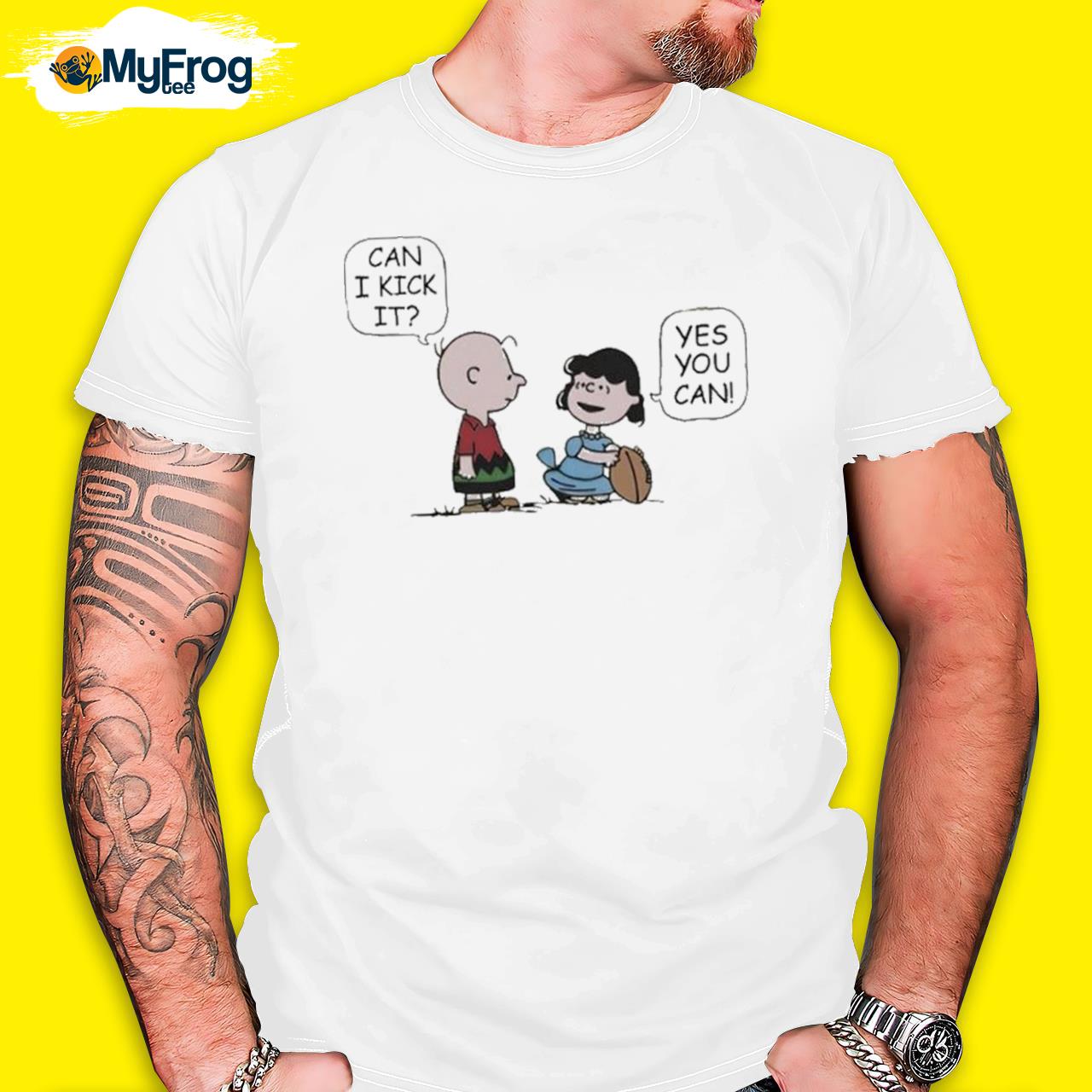 Peanuts Can I kick it yes you can shirt
