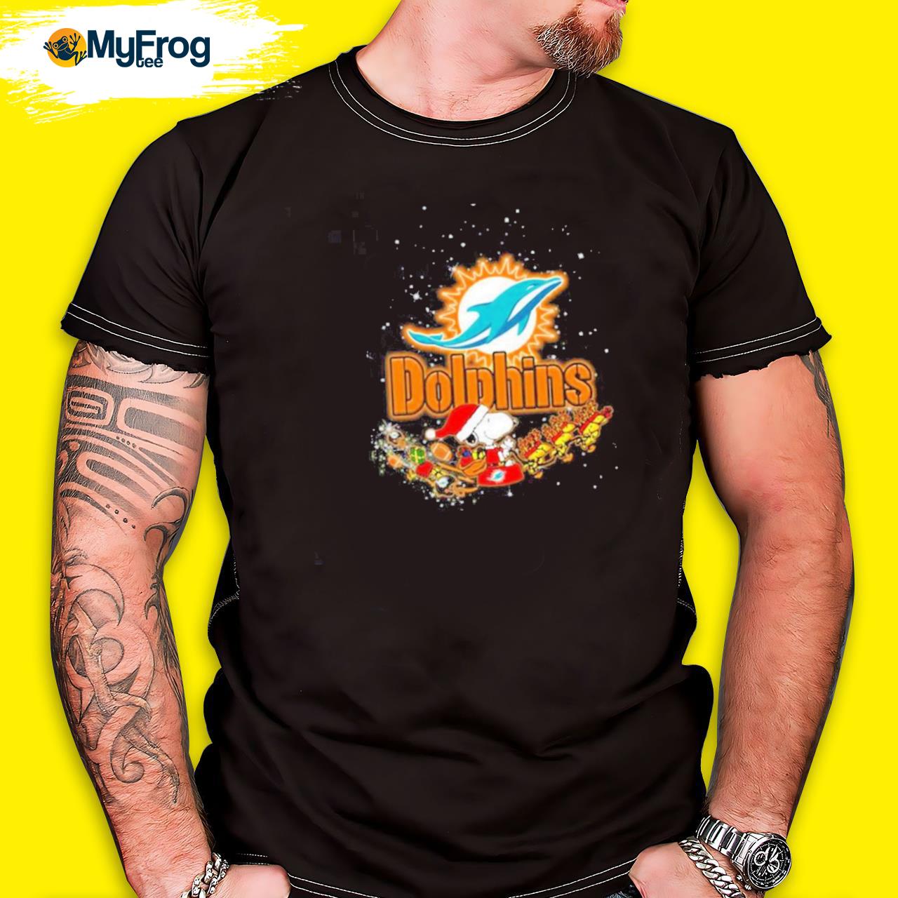 Christmas Snoopy Miami Dolphins Shirt