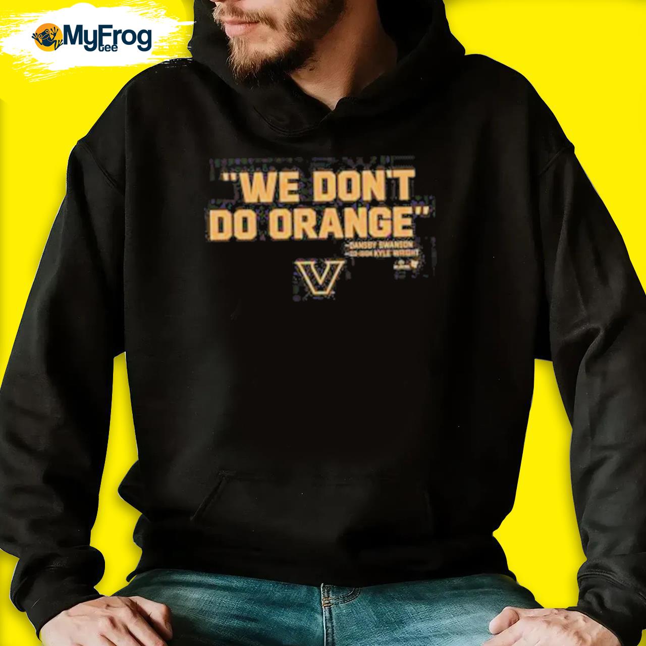 We don't do orange s black hoodie