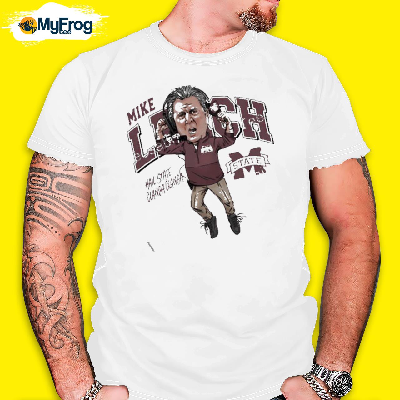 2022 Mike leach caricature mississippI state university collection shirt